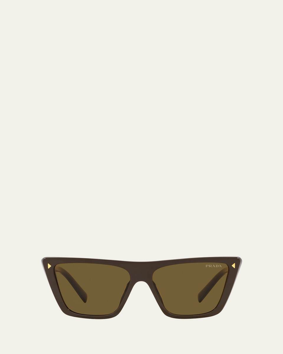 Polarized Logo Acetate Butterfly Sunglasses